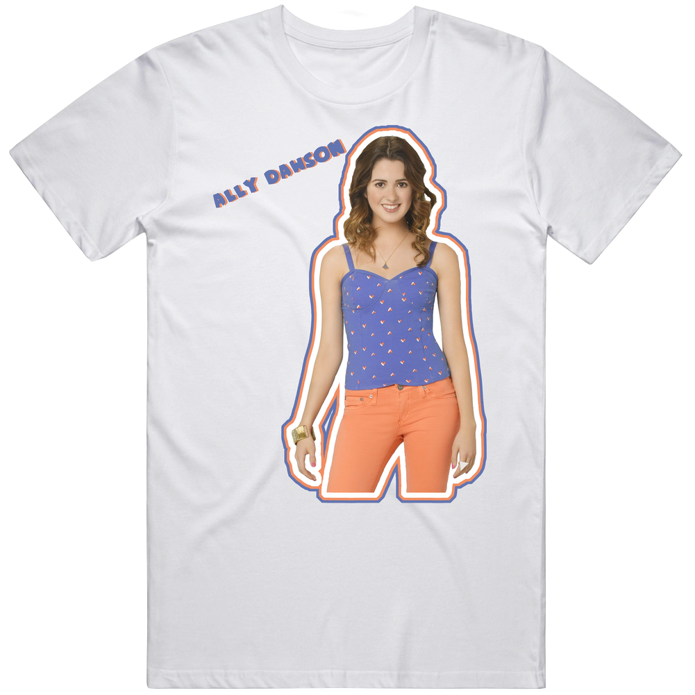 Ally Dawson Austin And Ally Fictional Music Group Fan Men’s 100% Cotton White T Shirt Ally Dawson Austin And Ally Fictional Music Group Fan Men’s 100% Cotton White T Shirt