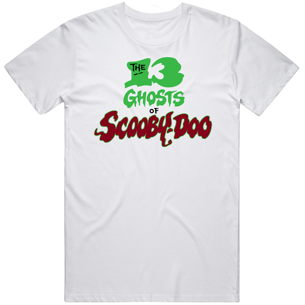 The 13 Ghosts Of Scooby Doo Retro 80s Tv Show Logo Fan Men’s 100% Cotton White T Shirt The 13 Ghosts Of Scooby Doo Retro 80s Tv Show Logo Fan Men’s 100% Cotton White T Shirt