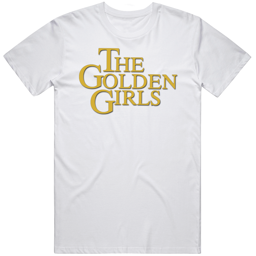 The Golden Girls Retro 80s Tv Show Logo Fan Men’s 100% Cotton White T Shirt