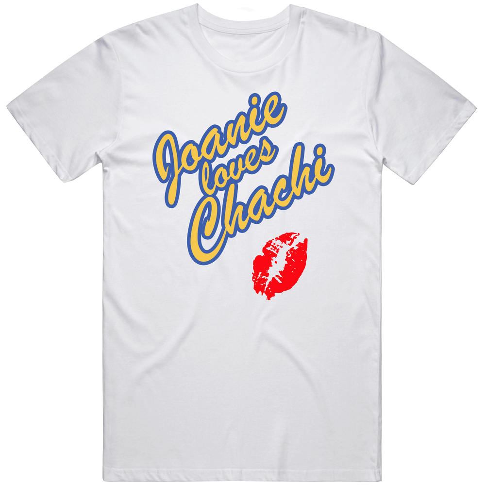 Joanie Loves Chachi Retro 80s Tv Show Logo Fan Men’s 100% Cotton White T Shirt Joanie Loves Chachi Retro 80s Tv Show Logo Fan Men’s 100% Cotton White T Shirt