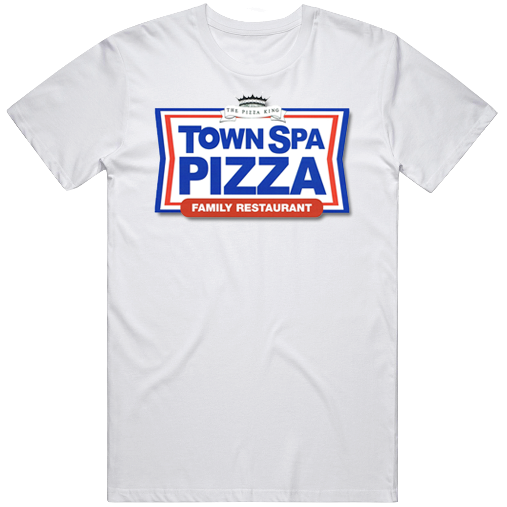 Town Spa Pizza Restaurant Foodie Tour Brand Logo Fan Men’s 100% Cotton White T Shirt Town Spa Pizza Restaurant Foodie Tour Brand Logo Fan Men’s 100% Cotton White T Shirt