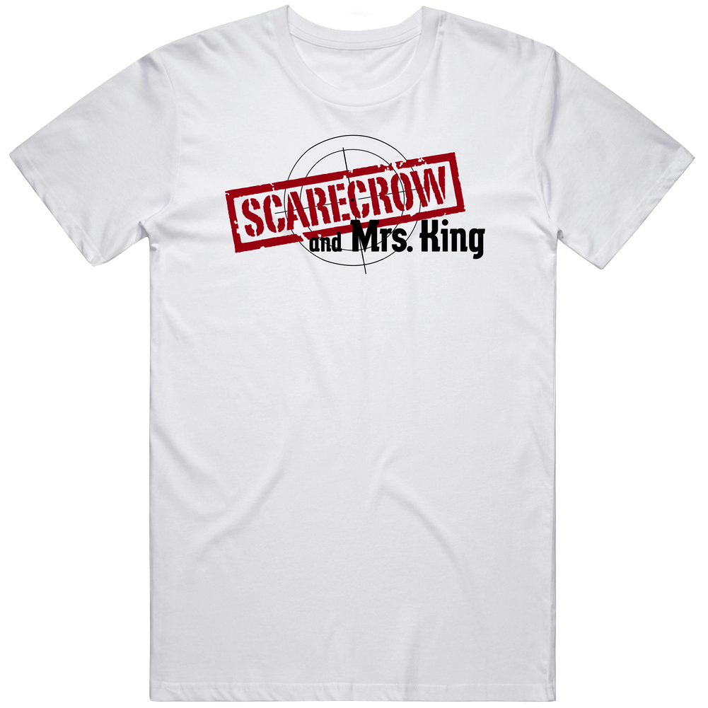 Scarecrow And Mrs King Retro 80s Tv Show Logo Fan Men’s 100% Cotton White T Shirt Scarecrow And Mrs King Retro 80s Tv Show Logo Fan Men’s 100% Cotton White T Shirt
