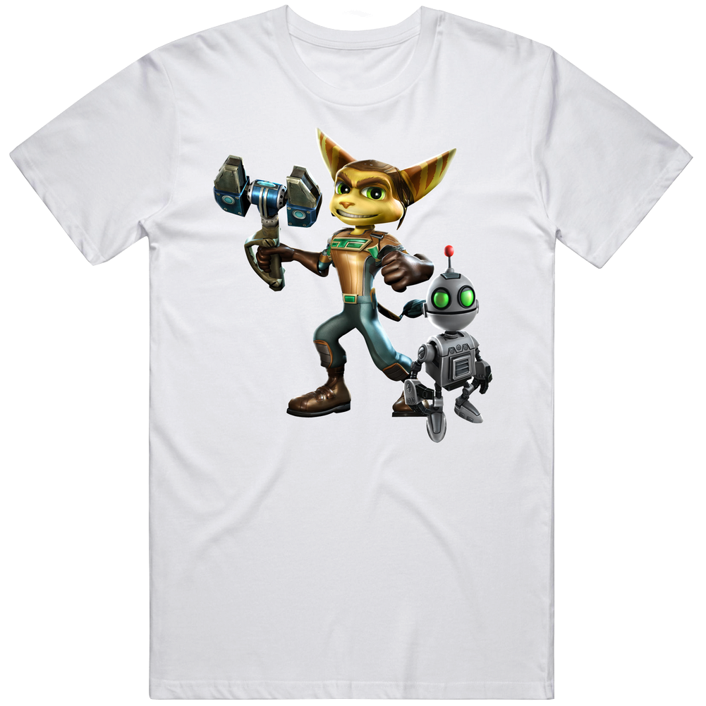 Ratchet Ratchet & Clank Video Game Character Men’s 100% Cotton White T Shirt Ratchet Ratchet & Clank Video Game Character Men’s 100% Cotton White T Shirt