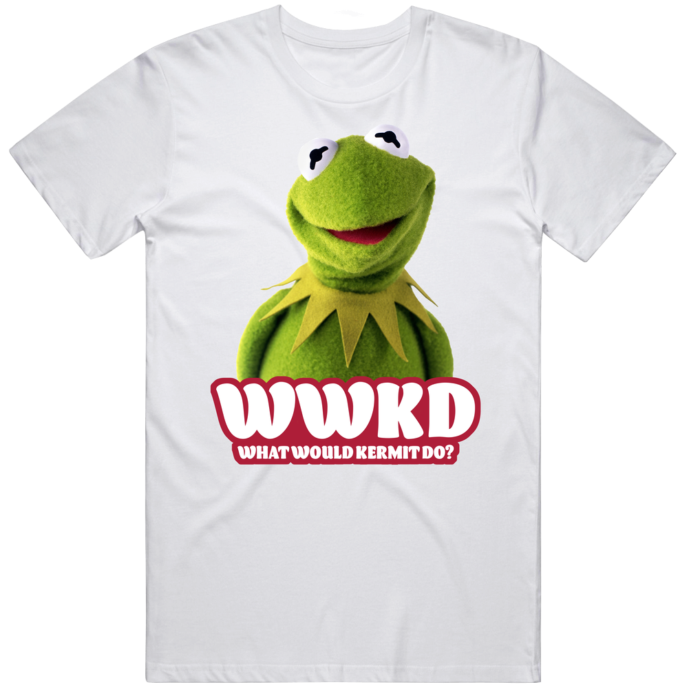 Wwkd What Would Kermit The Frog Do Fan Men’s 100% Cotton White T Shirt Wwkd What Would Kermit The Frog Do Fan Men’s 100% Cotton White T Shirt