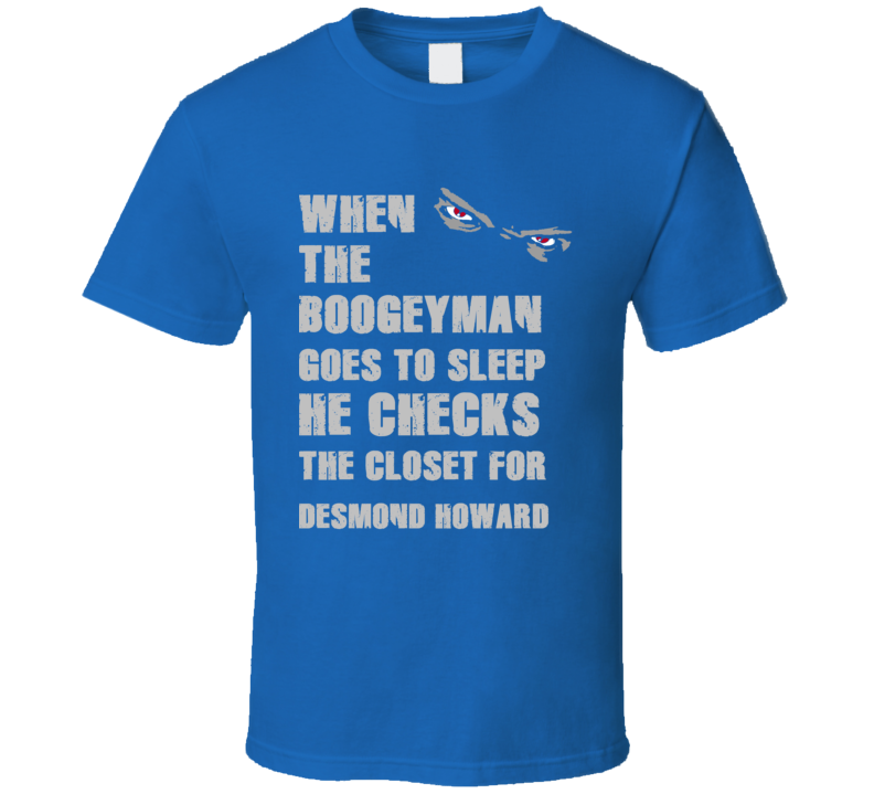 Desmond Howard Detroit Michigan Sports Boogeyman T shirt Desmond Howard Detroit Michigan Sports Boogeyman T shirt