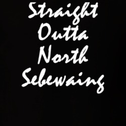 North Sebewaing Michigan Straight Outta Hip Hop Parody T Shirt 3030717