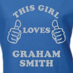 Graham Smith This Girl Loves Football Detroit Sports Michigan T Shirt 6742858