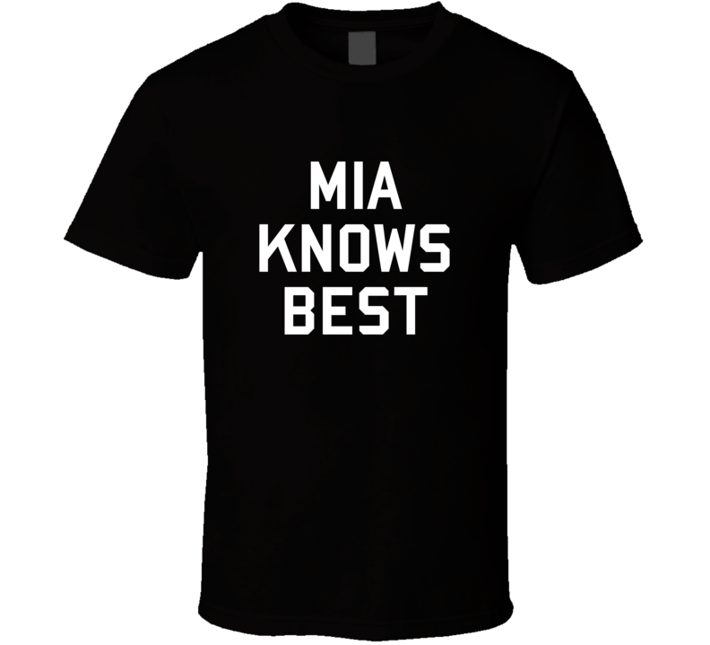 Mia Knows Best Brooklyn 99 Gina Inspired Custom First Name T Shirt