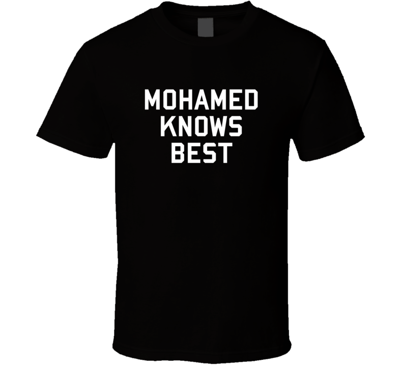 Mohamed Knows Best Brooklyn 99 Gina Inspired Custom First Name T Shirt
