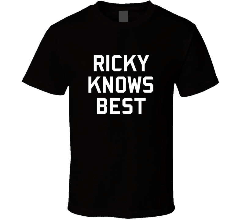 Ricky Knows Best Brooklyn 99 Gina Inspired Custom First Name T Shirt