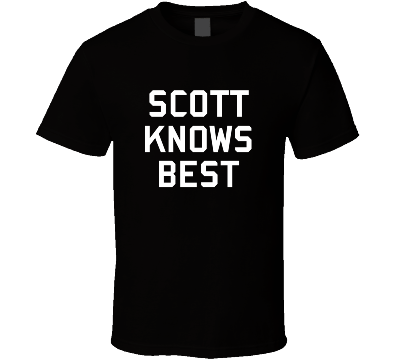 Scott Knows Best Brooklyn 99 Gina Inspired Custom First Name T Shirt
