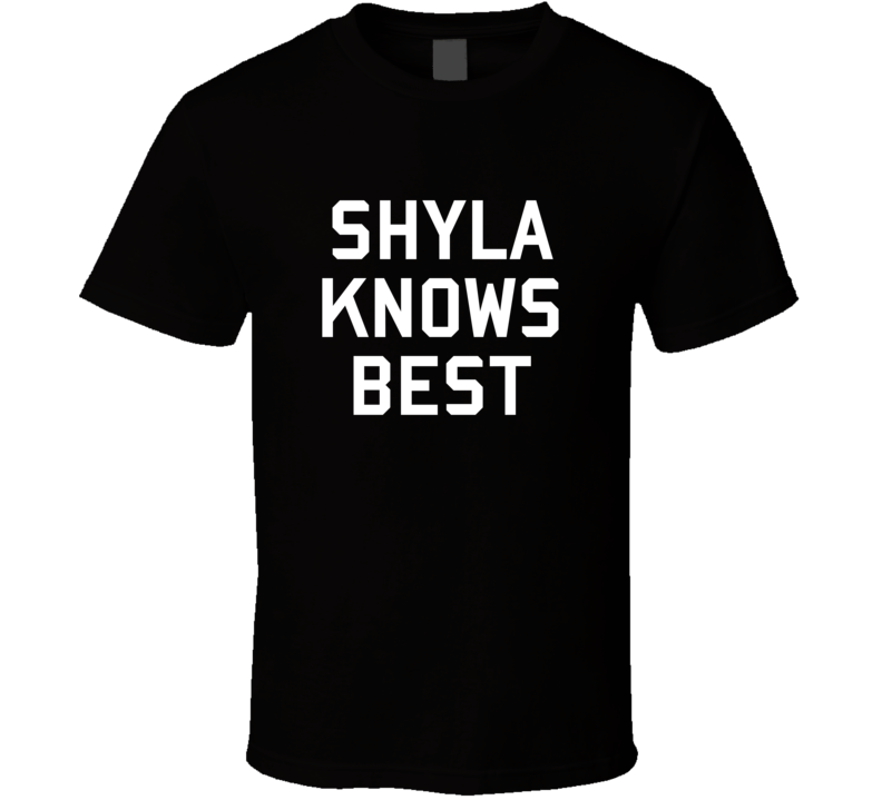 Shyla Knows Best Brooklyn 99 Gina Inspired Custom First Name T Shirt