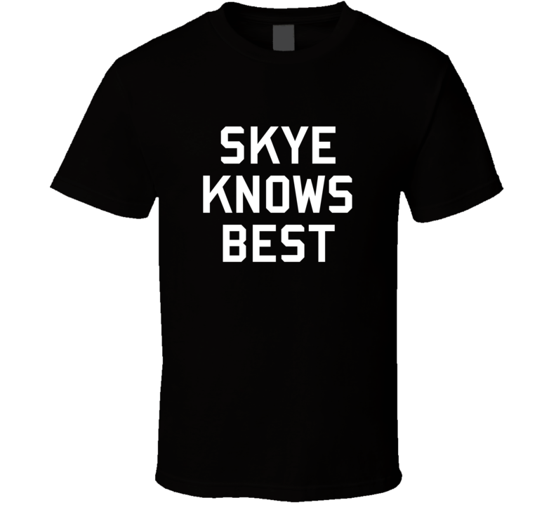 Skye Knows Best Brooklyn 99 Gina Inspired Custom First Name T Shirt