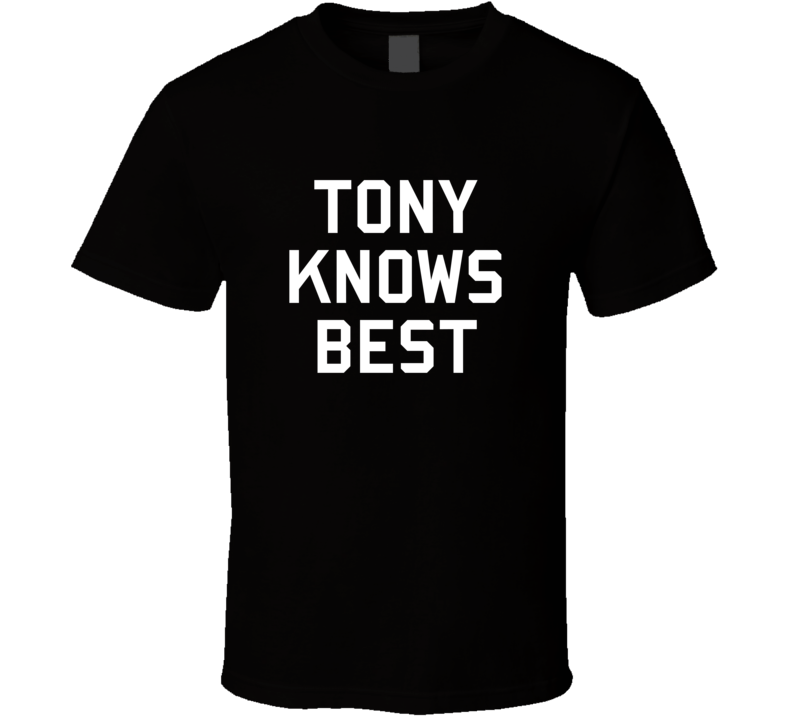 Tony Knows Best Brooklyn 99 Gina Inspired Custom First Name T Shirt