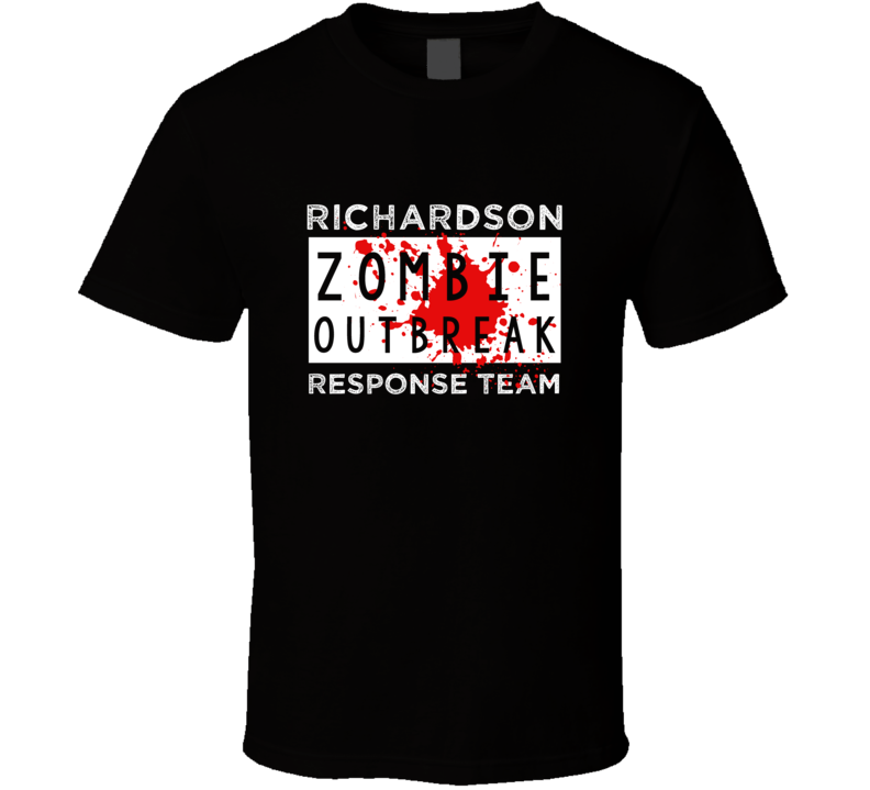 Richardson Zombie Outbreak Response Team Custom City Halloween T Shirt Richardson Zombie Outbreak Response Team Custom City Halloween T Shirt