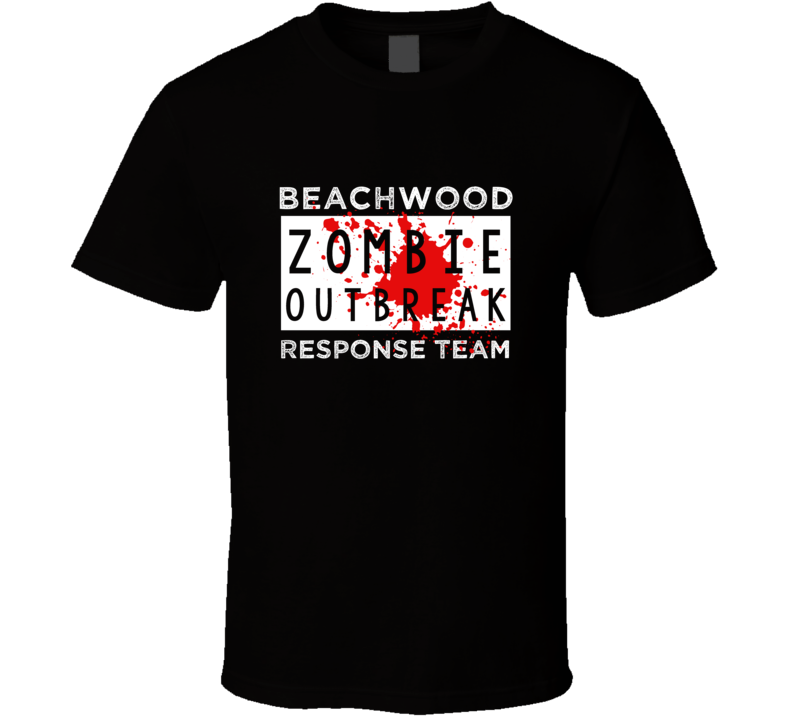 Beachwood Zombie Outbreak Response Team Custom City Halloween T Shirt