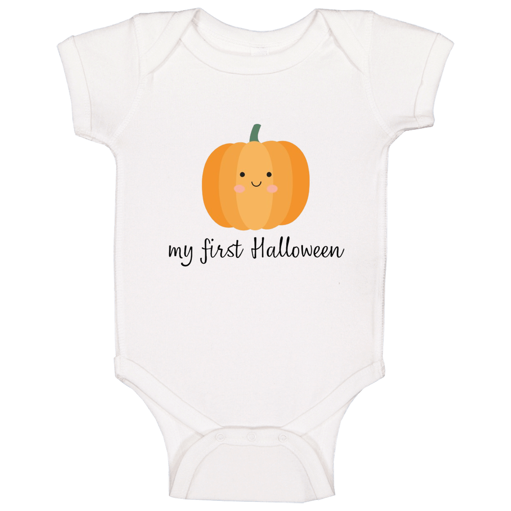 First Halloween Pumpkin Baby One Piece First Halloween Pumpkin Baby One Piece