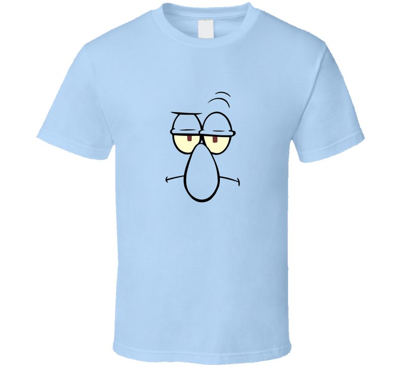 Squidward Spongebob Squarepants Face T Shirt