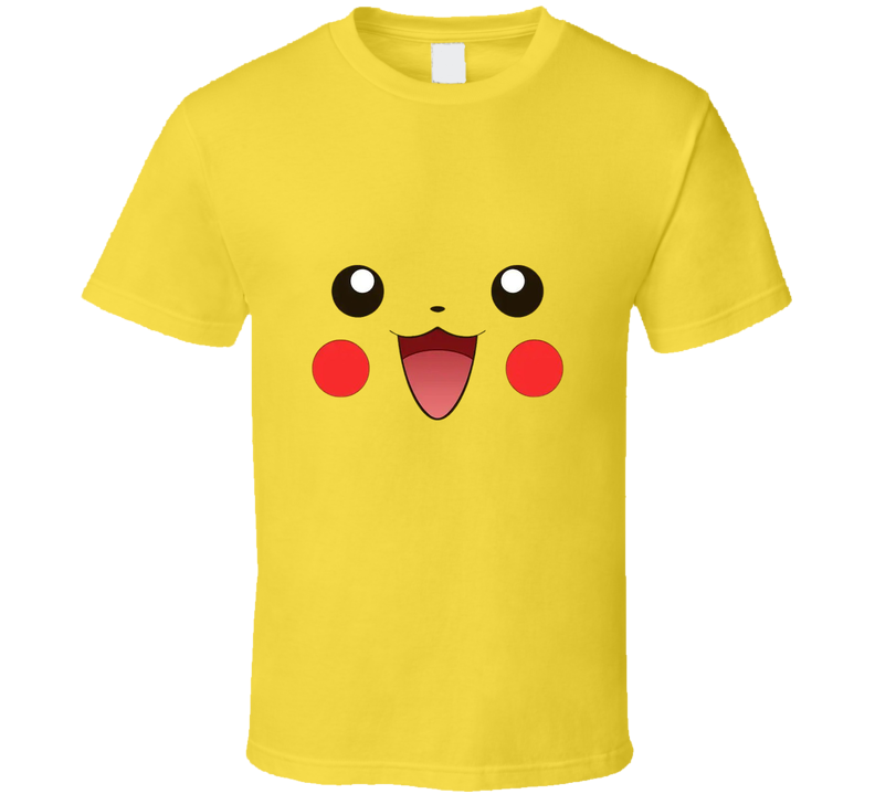 Pikachu Pokemon Face T Shirt