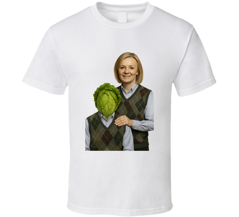 Liz Truss & Lettuce – Political Stepbrothers Meme  T Shirt