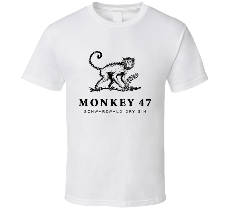 Monkey 47 Dry Gin Black Logo Fan T Shirt