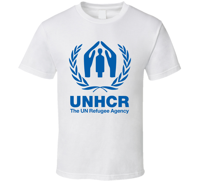 Unhcr Refugee Agency Logo Fan T Shirt