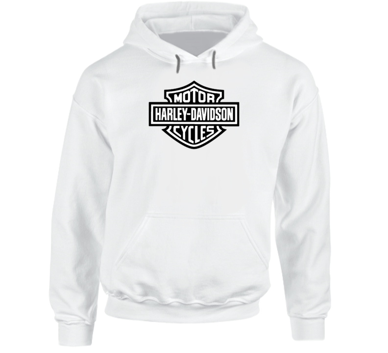 White Motorcycles Harley-davidson Motor Bike Biker Gang Brand Gas Pedal Cool Auto Hoodie