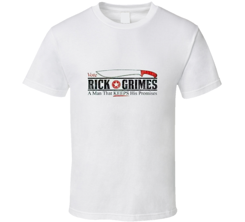 Vote Rick Grimes Cool Political Funny T Shirt Vote Rick Grimes Cool Political Funny T Shirt