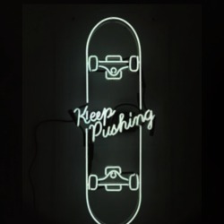 Keep Pushing Tumblr Inspired Neon Lights T Shirt 26125396