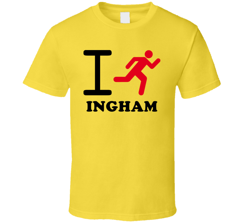 I Run Ingham Australia Cool City T Shirt I Run Ingham Australia Cool City T Shirt