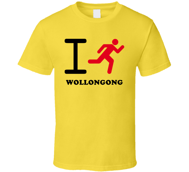 I Run Wollongong Australia Cool City T Shirt I Run Wollongong Australia Cool City T Shirt