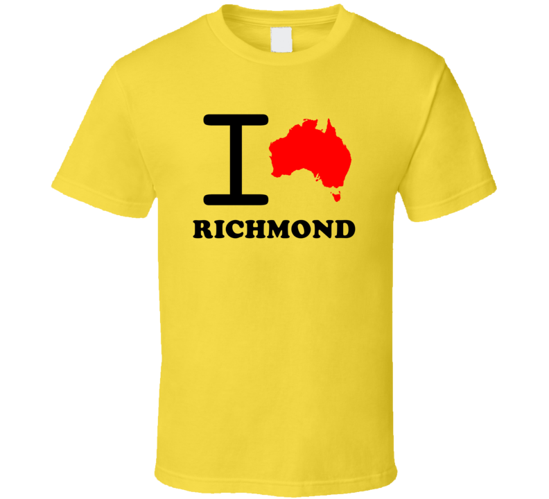 I Love Richmond Australia Country Heart Cool City T Shirt I Love Richmond Australia Country Heart Cool City T Shirt