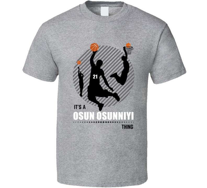 Osun Osunniyi St. Bonaventure Basketball Player Cool Game Day Fan Gift T Shirt