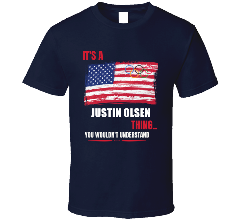 Justin Olsen Bobsled Athlete United States Fan Cool Funny Gift T Shirt