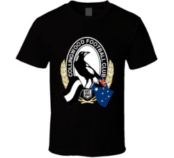 Cool AFL Collingwood Magpies Rugby Team T Shirt 30627482