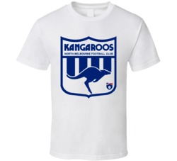 Cool AFL NORTH MELBOURNE KANGAROOS 2010 Rugby Team 2 T Shirt 30627518