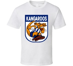 Cool AFL NORTH MELBOURNE KANGAROOS 2010 Rugby Team 3 T Shirt 30627558