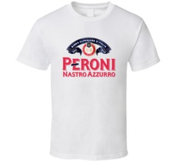 Cool Peroni Nastro Azzurro Italian Beer Logo T Shirt 30890681