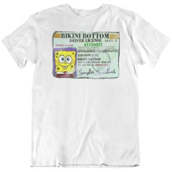 SpongeBob SquarePants Bikini Bottom License Cool Funny T Shirt 36260945