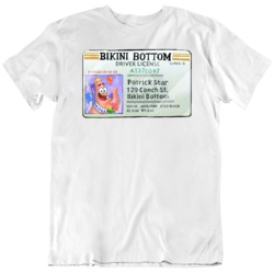 Spongebob Squarepants Patrick Star Bikini Bottom License Cool Funny T Shirt 36260998