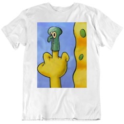 Finger Flip Middle Finger Funny Joke Squidward Doll Spongebob T Shirt 37451332