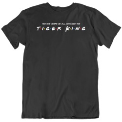 The One Where We All Watched The Tiger King Netflix Indoors Stay Safe Friends Parody T Shirt 37792138