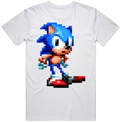 Sonic The Hedgehog Impatient Waiting 8 Bit Character Sonic Retro Video Game Fan T Shirt 38058542