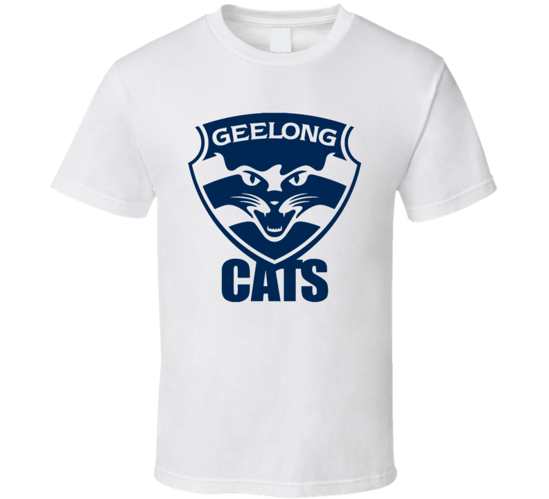 Cool AFL Geelong Cats Rugby Team 3 T Shirt