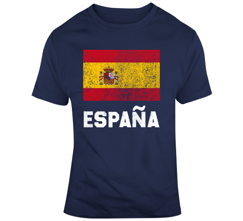 2018 World Cup Russia Spain National Team Distressed Flag Soccer Fan T Shirt 2018 World Cup Russia Spain National Team Distressed Flag Soccer Fan T Shirt