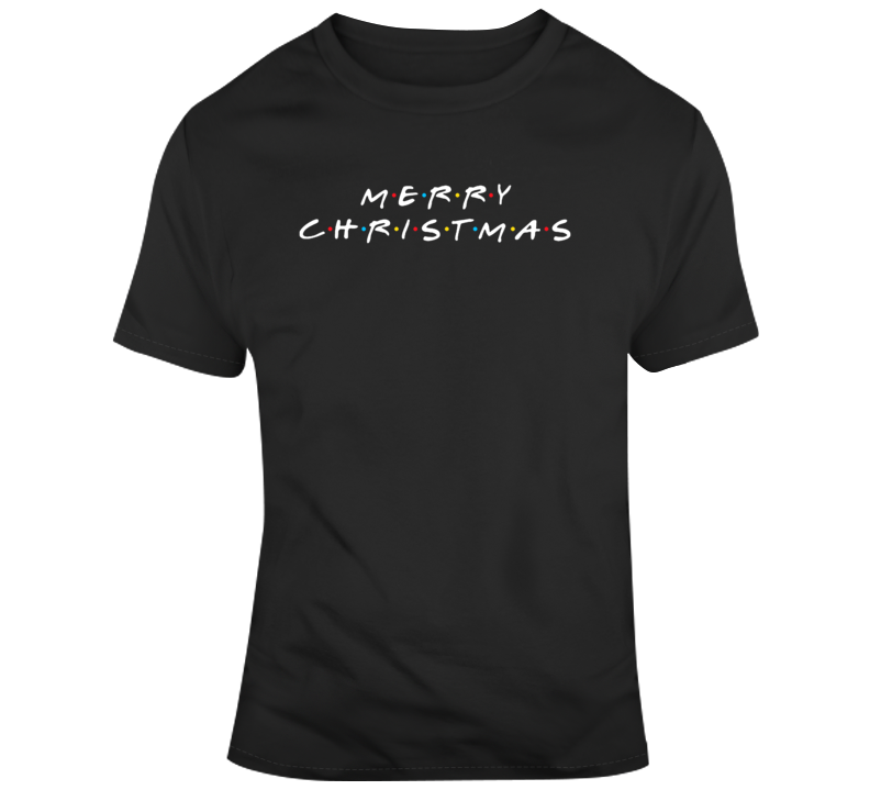 Merry Christmas Friends Parody Logo T Shirt Merry Christmas Friends Parody Logo T Shirt