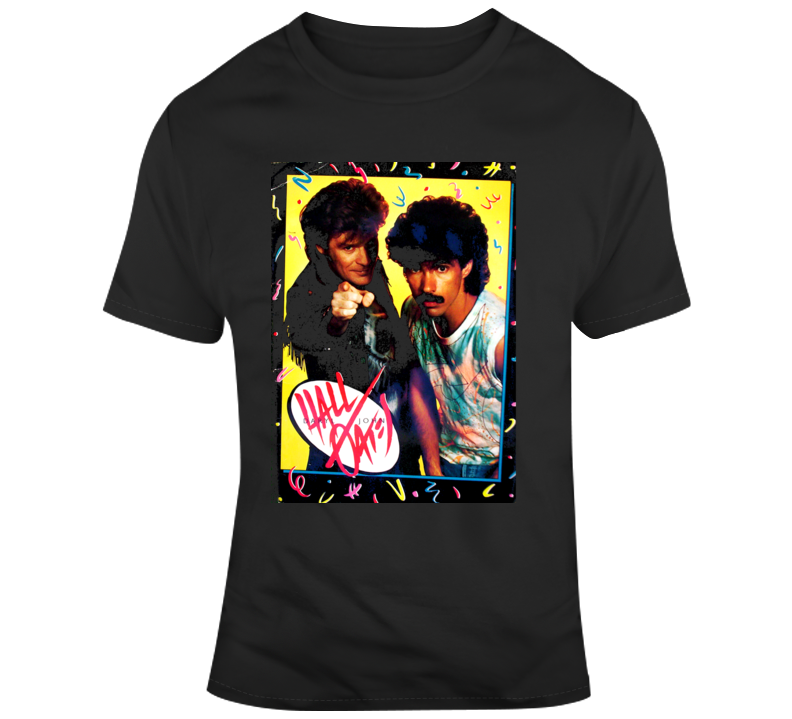 Hall and Oates 80's Retro Music Album Cover T Shirt Hall and Oates 80's Retro Music Album Cover T Shirt