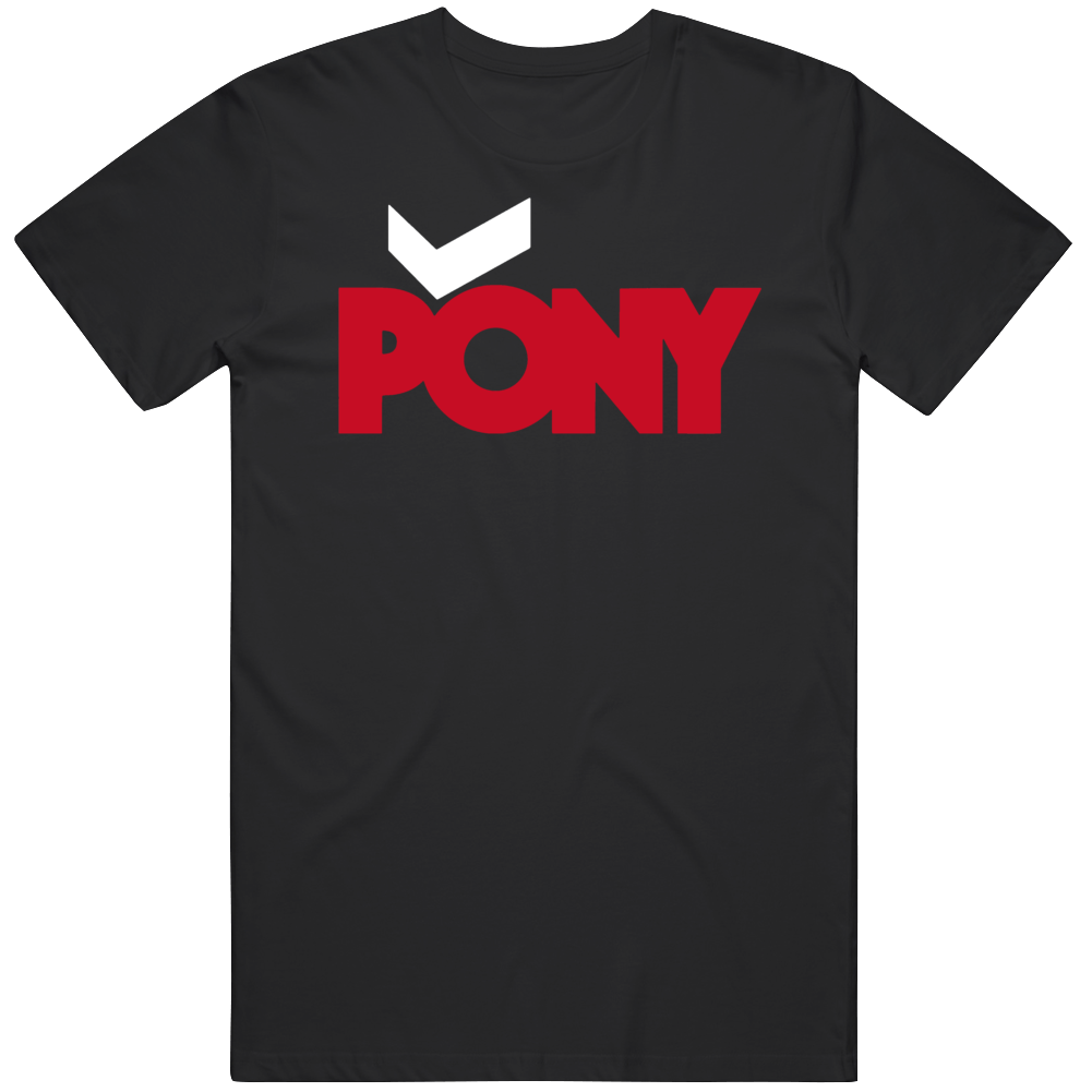Retro Pony 1980's Vintage Black T Shirt Retro Pony 1980's Vintage Black T Shirt
