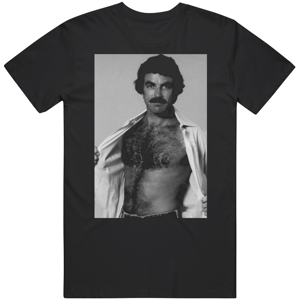 Magnum PI Tom Selleck Shirtless Funny TV Show Fan v2 T Shirt Magnum PI Tom Selleck Shirtless Funny TV Show Fan v2 T Shirt