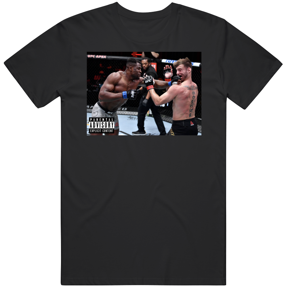Francis Ngannou v Stipe Miocic Album Parody MMA Fan T Shirt Francis Ngannou v Stipe Miocic Album Parody MMA Fan T Shirt